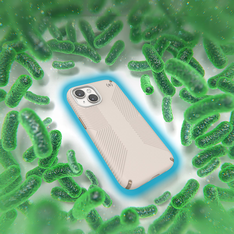 Etui Speck Presidio2 Grip do Apple iPhone 16e / 15 / 14 / 13, beżowe.